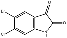 5-Bromo-6-chloro-1H-indole-2,3-dione Structure