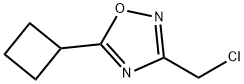 3-(クロロメチル)-5-シクロブチル-1,2,4-オキサジアゾール 化学構造式