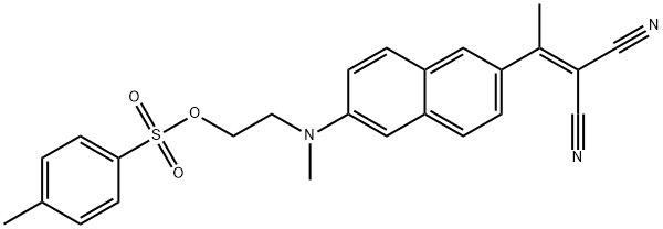 2-(1-(6-[(2-(P-TOLUOLSULFONYLOXY)ETHYL)(METHYL)AMINO]-2-NAPHTHYL)ETHYLIDENE)MALONITRILE|