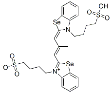 2-[2-Methyl-3-[3-(4-sulfobutyl)-2(3H)-benzoselenazolylidene]-1-propenyl]-3-(4-sulfobutyl)benzoselenazolium, inner salt Struktur