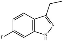 3-乙基-6-氟-1H-吲唑 结构式