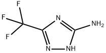 3-(トリフルオロメチル)-1H-1,2,4-トリアゾール-5-アミン 化学構造式