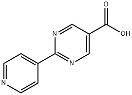 2-ピリド-4-イルピリミジン-5-カルボン酸 化学構造式