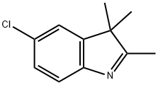 5-クロロ-2,3,3-トリメチル-3H-インドール 化学構造式