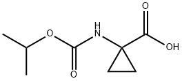 Cyclopropanecarboxylic acid, 1-[[(1-methylethoxy)carbonyl]amino]- (9CI) Structure