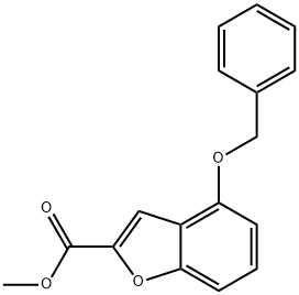 Methyl 4-(benzyloxy)benzofuran-2-carboxylate Struktur