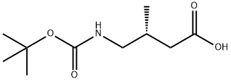 Butanoic acid, 4-[[(1,1-dimethylethoxy)carbonyl]amino]-3-methyl-, (3R)- (9CI) Struktur