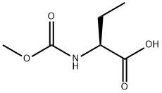 Butanoic acid, 2-[(methoxycarbonyl)amino]-, (2S)- (9CI) Struktur
