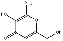 4H-Pyran-4-one, 2-amino-3-hydroxy-6-(hydroxymethyl)- (8CI,9CI) Structure