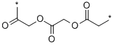 Poly (2-hydroxyättiksyra) struktur