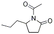 1-acetyl-5-propyl-2-Pyrrolidinone 化学構造式