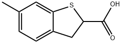 6-METHYL-2,3-DIHYDRO-1-BENZOTHIOPHENE-2-CARBOXYLIC ACID Struktur