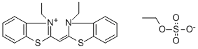 3,3'-Diethylthiacyanine ethylsulfate 化学構造式