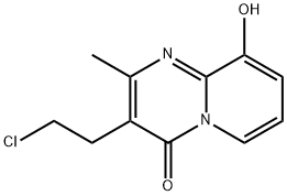 3-(2-Chloroethyl)-2-methyl-9-hydroxy-4H-pyrido[1,2-a]pyrimidin-4-one (Paliperidone) Struktur