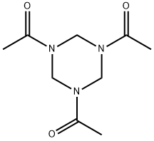 1,3,5-トリアセチルヘキサヒドロ-1,3,5-トリアジン 化学構造式