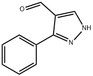 3-苯基-1H-吡唑-4-甲醛,26033-20-5,结构式