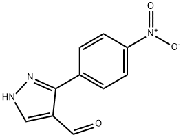 3-(4-硝基苯基)-1H-吡唑-4-甲醛 结构式