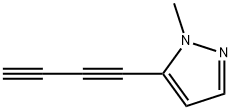 Pyrazole, 5-butadiynyl-1-methyl- (8CI),26037-11-6,结构式