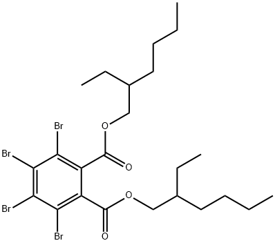 bis(2-ethylhexyl) tetrabromophthalate Struktur