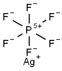 六氟磷酸银, 26042-63-7, 结构式