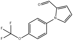 1-[4-(TRIFLUOROMETHOXY)PHENYL]-1H-PYRROLE-2-CARBALDEHYDE 化学構造式
