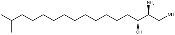 15-Methylhexadeca Sphinganine, 26048-10-2, 结构式