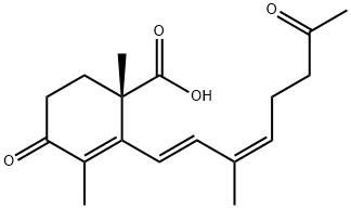 (S)-1,3-Dimethyl-2-[(1E,3Z)-3-methyl-7-oxo-1,3-octadienyl]-4-oxo-2-cyclohexene-1-carboxylic acid|