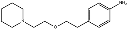 1-[2-[(p-Aminophenethyl)oxy]ethyl]piperidine Structure