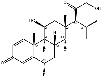 双氟可龙,2607-06-9,结构式