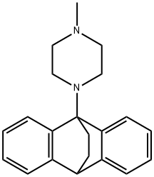 1-(9,10-エタノアントラセン-9(10H)-イル)-4-メチルピペラジン 化学構造式