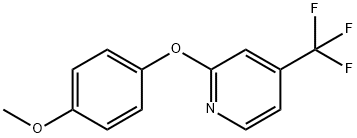 PYRIDINE, 2-(4-METHOXYPHENOXY)-4-(TRIFLUOROMETHYL)- 化学構造式