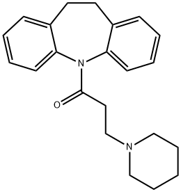 10,11-Dihydro-5-(3-piperidinopropionyl)-5H-dibenz[b,f]azepine,26082-81-5,结构式
