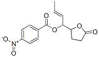 (+)-5-[(E)-1-[(4-Nitrobenzoyl)oxy]-2-butenyl]tetrahydrofuran-2-one 结构式