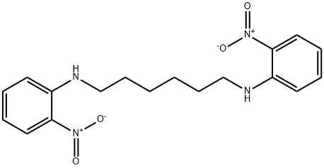 2-Nitro-N-{6-[(2-nitrophenyl)amino]hexyl}aniline 结构式