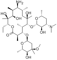 (9S)-9-Amino-9-deoxoerythromycin Structure