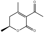 2H-Pyran-2-one, 3-acetyl-5,6-dihydro-4,6-dimethyl-, (6S)- (9CI) Structure