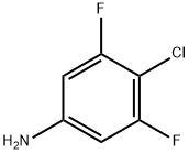 4-クロロ-3,5-ジフルオロアニリン 化学構造式
