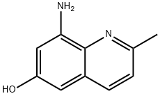 8-氨基-2-甲基喹啉-6-醇, 261347-58-4, 结构式