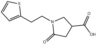 5-oxo-1-(2-thien-2-ylethyl)pyrrolidine-3-carboxylic acid|5-氧代-1-(2-(噻吩-2-基)乙基)吡咯烷-3-羧酸