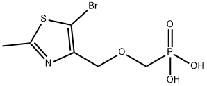 Phosphonic acid, [[(5-bromo-2-methyl-4-thiazolyl)methoxy]methyl]- (9CI),261366-47-6,结构式