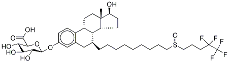 Fulvestrant 3-β-D-Glucuronide Structure