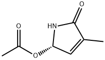 2H-Pyrrol-2-one,5-(acetyloxy)-1,5-dihydro-3-methyl-,(5S)-(9CI) Struktur