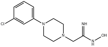 2-[4-(3-氯苯基)哌嗪-1-基]-正羟基乙脒, 261623-65-8, 结构式