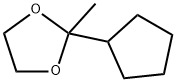 1,3-Dioxolane,  2-cyclopentyl-2-methyl-,26163-02-0,结构式