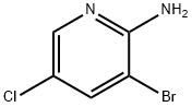 2-アミノ-3-ブロモ-5-クロロピリジン 化学構造式