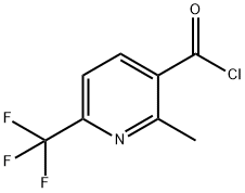 2-METHYL-6-(TRIFLUOROMETHYL)PYRIDINE-3-CARBONYL CHLORIDE Struktur