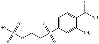 2-AMINOBENZOIC ACID-4-HYDROXYETHYL SULFONE SULFATE ESTER 化学構造式