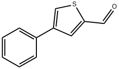 4-フェニルチアオフェン-2-カルボキシアルデヒド 化学構造式