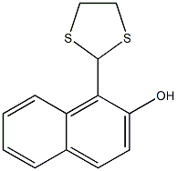1-(1,3-二硫代-2-基)萘-2-醇, 261704-36-3, 结构式