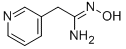 N-HYDROXY-2-PYRIDIN-3-YL-ACETAMIDINE 化学構造式